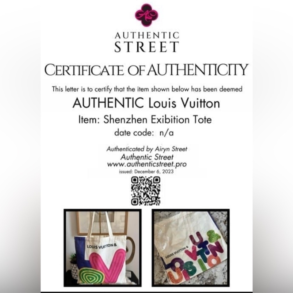 LOUIS VUITTON Limited Edition Canvas Eco Tote Shinsen Exhibition -AUTHENTIC NEW - Picture 12 of 12